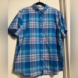 Penguin 🐧 Men's Blue Plaid Shirt